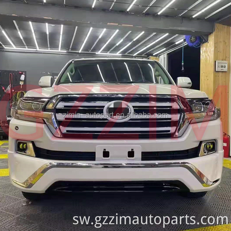 Mbele na nyuma bumper kuboresha mwili Kit mtindo wa Mashariki ya Kati inafaa kwa FJ200 Land Cruiser 2016